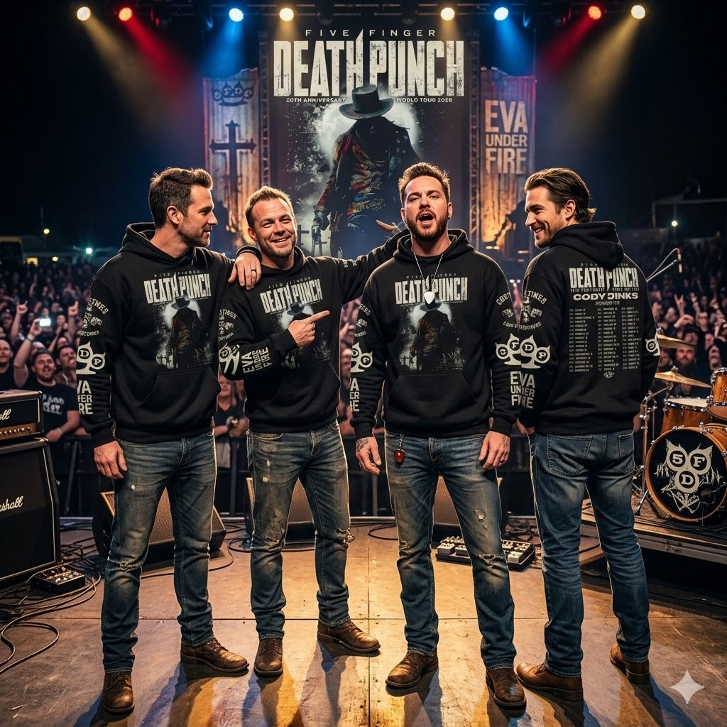 Five Finger Death Punch 20th Anniversary World Tour 2026 Hoodie