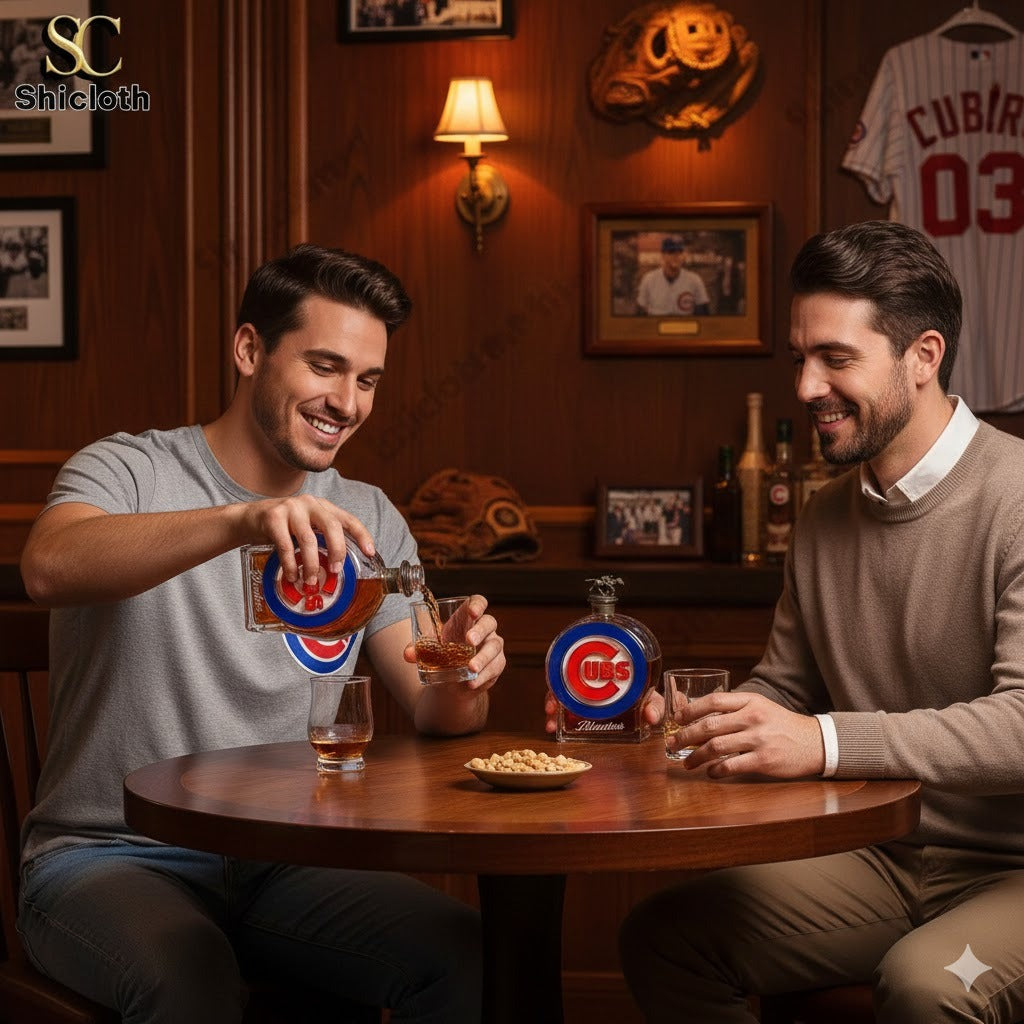 Chicago Cubs Crown Royal Bottle