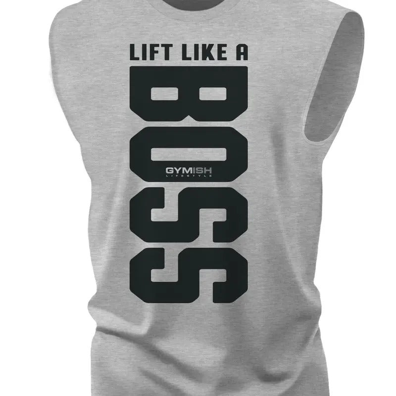 012. Lift Like A BOSS Funny Workout Muscle Tank Top for Men T-Shirts, Hoodie, Sweatshirt | RetroVerseTees.com