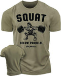 017. Squat Below Parallel Funny Motivational Workout Gym T-Shirt for Men Hoodie, Sweatshirt | RetroVerseTees.com