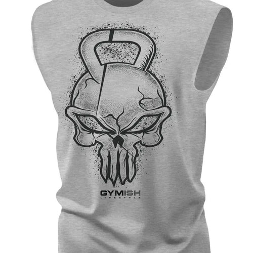 028. Gym Reaper Skull Funny Workout Muscle Tank Top for Men T-Shirts, Hoodie, Sweatshirt | RetroVerseTees.com
