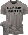 030. Recovering Couch Potato Funny Motivational Workout Gym T-Shirt for Men Hoodie, Sweatshirt | RetroVerseTees.com