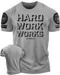 049. Hard Work Works Funny Motivational Gym T-Shirt for Men Hoodie, Sweatshirt | RetroVerseTees.com