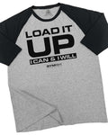 066. RAGLAN Load It Up Funny Workout Gym T-Shirt for Men Hoodie, Sweatshirt | RetroVerseTees.com
