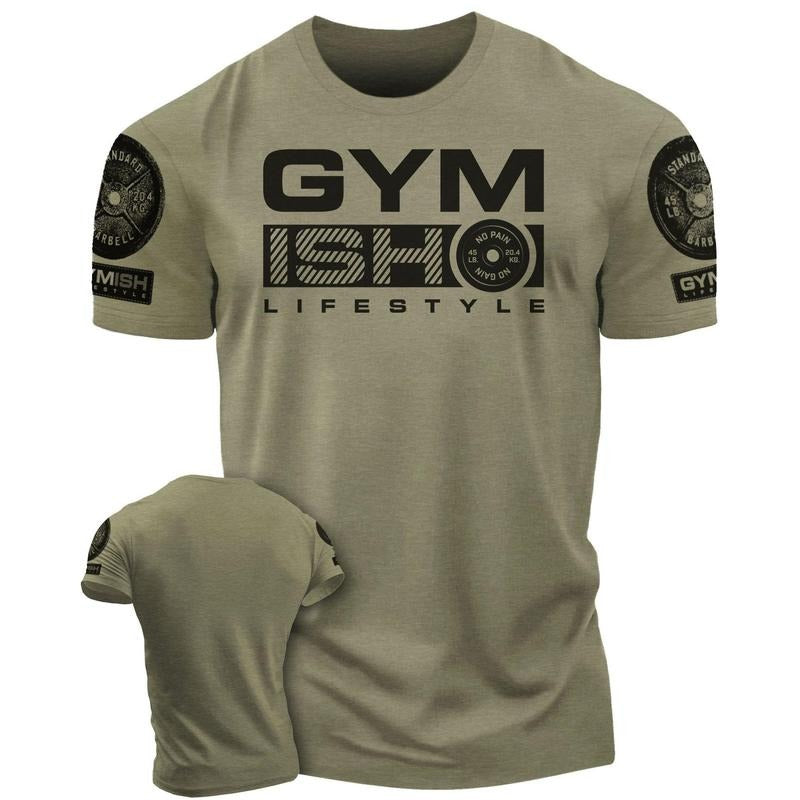 068. GYMISH Funny Workout Gym T-Shirt for Men Hoodie, Sweatshirt | RetroVerseTees.com