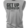 073. Get Up Lightweight Workout Long Sleeve Hooded Gym T-shirt for Men Soft Cotton Menswear Hoodie, Sweatshirt