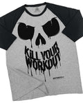 078. RAGLAN Kill Your Workout Funny Gym T-Shirt for Men Hoodie, Sweatshirt | RetroVerseTees.com