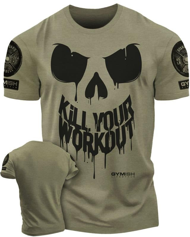078. Kill Your Workout Funny Gym T-Shirt for Men Hoodie, Sweatshirt | RetroVerseTees.com
