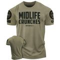 082. Gymish Lifestyle Midlife Crunches Funny Motivational Workout Gym T-shirts for Men Hoodie, Sweatshirt