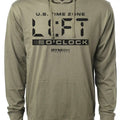 089. Lift O'Clock Funny Workout Gym Hoodie for Men Cotton Menswear T-Shirts, Sweatshirt | RetroVerseTees.com