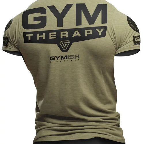098. Gym Therapy Back Design Funny Workout Gym T-Shirt for Men Hoodie, Sweatshirt | RetroVerseTees.com