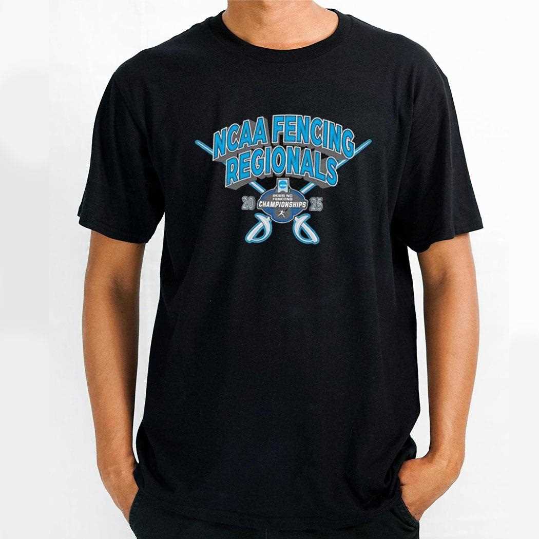 Ncaa Fencing Regionals Championships 2025 Black t Shirt