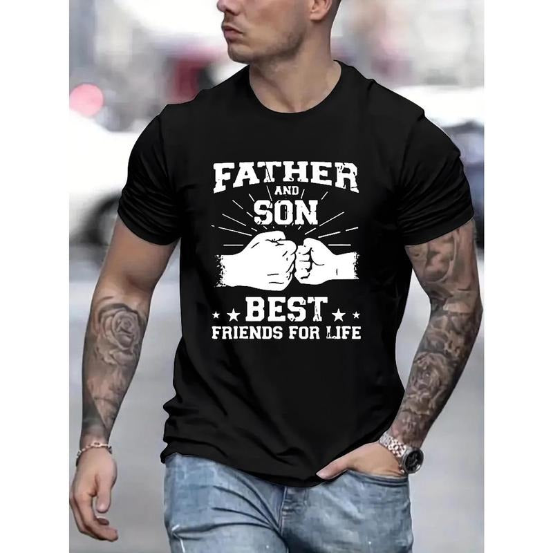 1 pc, 100% cotton T-shirt, Father & Son Matching T-Shirt Set - Heartwarming Prints - Premium Cotton Blend - Comfortable...