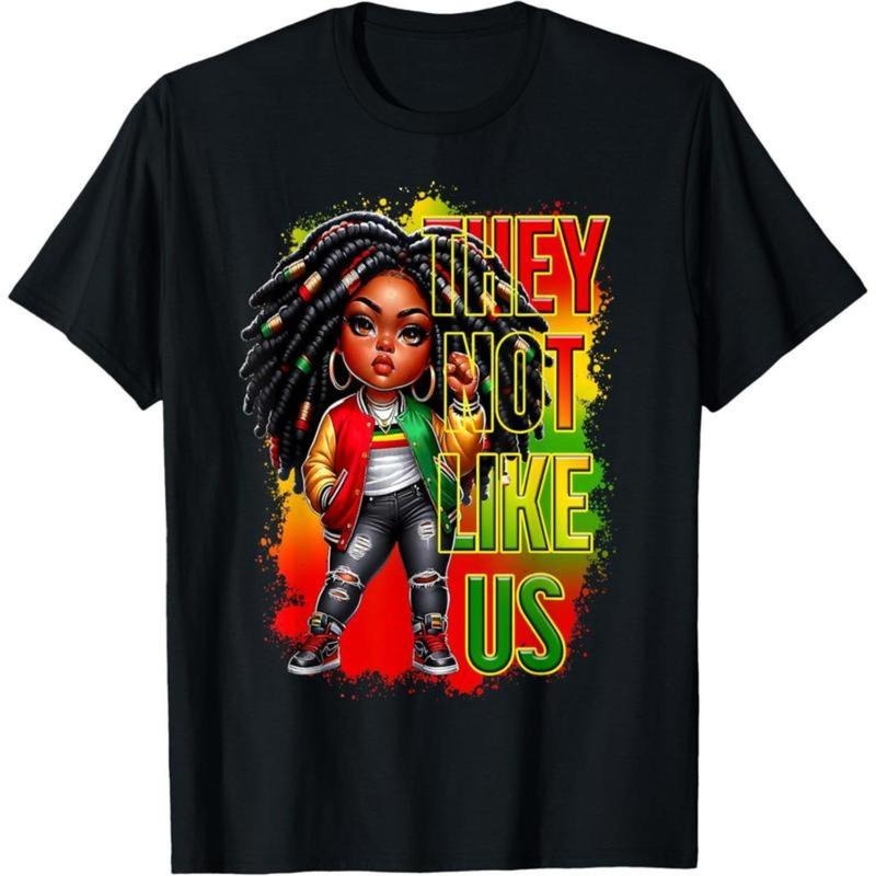 [100% Cotton] Bold TNF Not Like Us Graphic T-Shirt With Vibrant Street Style Art. Hoodie, Sweatshirt | RetroVerseTees.com