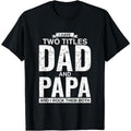 [100% Cotton] Cool Dad Gunpla brand Papa Double Title Rocking T-Shirt For Awesome TNF TNF Menswear Casual graphic tee...