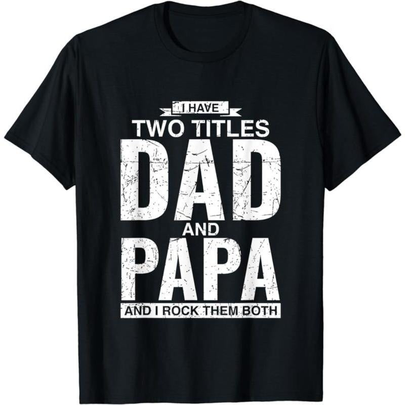 [100% Cotton] Cool Dad Gunpla brand Papa Double Title Rocking T-Shirt For Awesome TNF TNF Menswear Casual graphic tee...