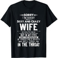 [100% Cotton] Cotton Short Sleeve Husband Boyfriend Taken by a Sexy and Crazy Wife T-Shirt for Men Women Hoodie, Sweatshirt