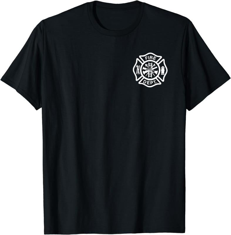 [100% Cotton] Fire Department Logo Uniform Fireman Symbol Firefighter Gear T-Shirt Hoodie, Sweatshirt | RetroVerseTees.com