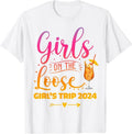 [100% Cotton] Girls On The Loose, Tie Dye Girls Weekend Trip 2024 T-Shirt Hoodie, Sweatshirt | RetroVerseTees.com