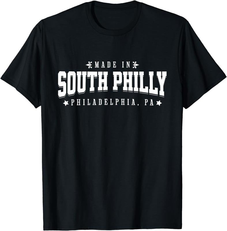 [100% Cotton] Made in South Philly Philadelphia PA Philly Neighborhood T-Shirt Hoodie, Sweatshirt | RetroVerseTees.com