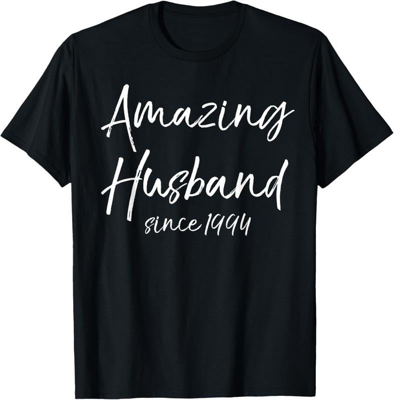 100% Cotton 30th Anniversary Idea from Wife Amazing Husband Since 1994 T-Shirt Hoodie, Sweatshirt | RetroVerseTees.com