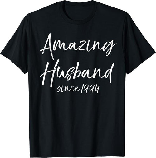 100% Cotton 30th Anniversary Idea from Wife Amazing Husband Since 1994 T-Shirt Hoodie, Sweatshirt | RetroVerseTees.com