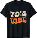 [100% Cotton]70's Vibe Costume 70s Party Outfit Groovy Hippie Peace Retro size breathable T-shirt Hoodie, Sweatshirt