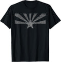100% Cotton Arizona State Flag T-Shirt Distressed Vintage AZ Flag Print T-Shirt Hoodie, Sweatshirt | RetroVerseTees.com
