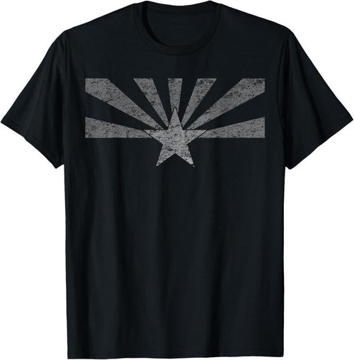 100% Cotton Arizona State Flag T-Shirt Distressed Vintage AZ Flag Print T-Shirt Hoodie, Sweatshirt | RetroVerseTees.com