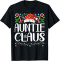 100% Cotton Auntie Claus Christmas Aunt Xmas Matching Family Christmas T-Shirt Hoodie, Sweatshirt | RetroVerseTees.com