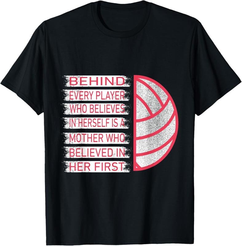 100% Cotton Behind Every Player Is A Mother Volleyball Mom T-Shirt Hoodie, Sweatshirt | RetroVerseTees.com