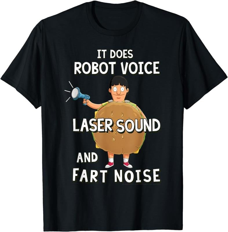 [100% Cotton]Bob's Burgers Gene Megaphone T-Shirt Hoodie, Sweatshirt | RetroVerseTees.com