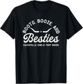 100% Cotton Boots Booze And Besties Nashville Girls Trip 2025 T-Shirt Hoodie, Sweatshirt | RetroVerseTees.com