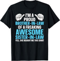 100% Cotton Brother In Law Art For Men Boys From Sister Brother In Law T-Shirt Hoodie, Sweatshirt | RetroVerseTees.com