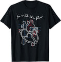 100% Cotton CVICU Cardiac Nurse Anatomy Cardiology Human Heart Flow T-Shirt Hoodie, Sweatshirt | RetroVerseTees.com