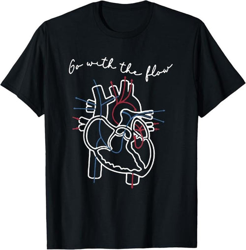 100% Cotton CVICU Cardiac Nurse Anatomy Cardiology Human Heart Flow T-Shirt Hoodie, Sweatshirt | RetroVerseTees.com