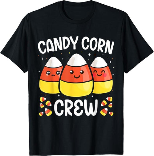 100% Cotton Candy Corn Crew Halloween Costume Men Women Friends T-Shirt Hoodie, Sweatshirt | RetroVerseTees.com