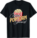 100% Cotton Certified Popcorn Specialist - Popped Corn Kernel Snack Fan T-Shirt Hoodie, Sweatshirt | RetroVerseTees.com