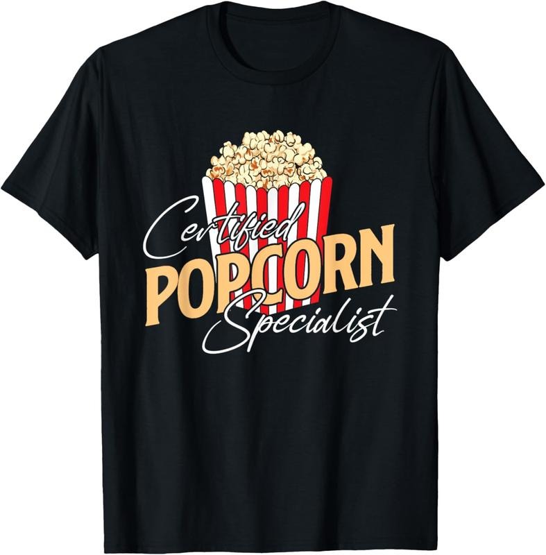 100% Cotton Certified Popcorn Specialist - Popped Corn Kernel Snack Fan T-Shirt Hoodie, Sweatshirt | RetroVerseTees.com