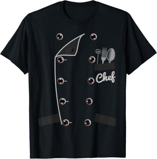 100% Cotton Chef TShirt Uniform Jacket Faux Funny Cook Shirt for Cooking T-Shirt Hoodie, Sweatshirt | RetroVerseTees.com