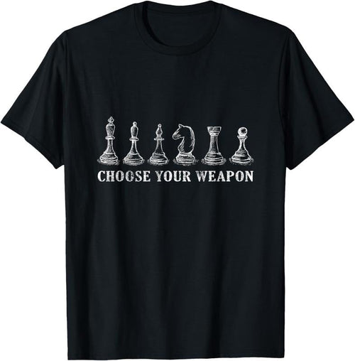 100% Cotton Choose Your Weapon Chess T-Shirt Retro Vintage Gift Hoodie, Sweatshirt | RetroVerseTees.com