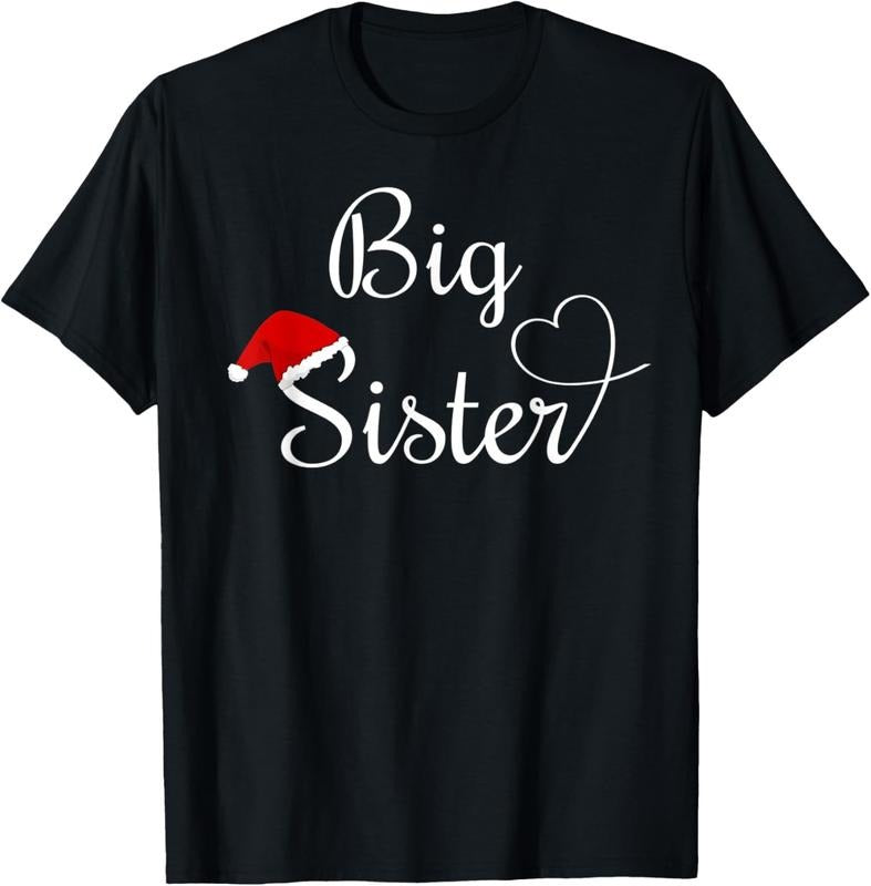 100% Cotton Christmas Big Sister T-Shirt Hoodie, Sweatshirt | RetroVerseTees.com
