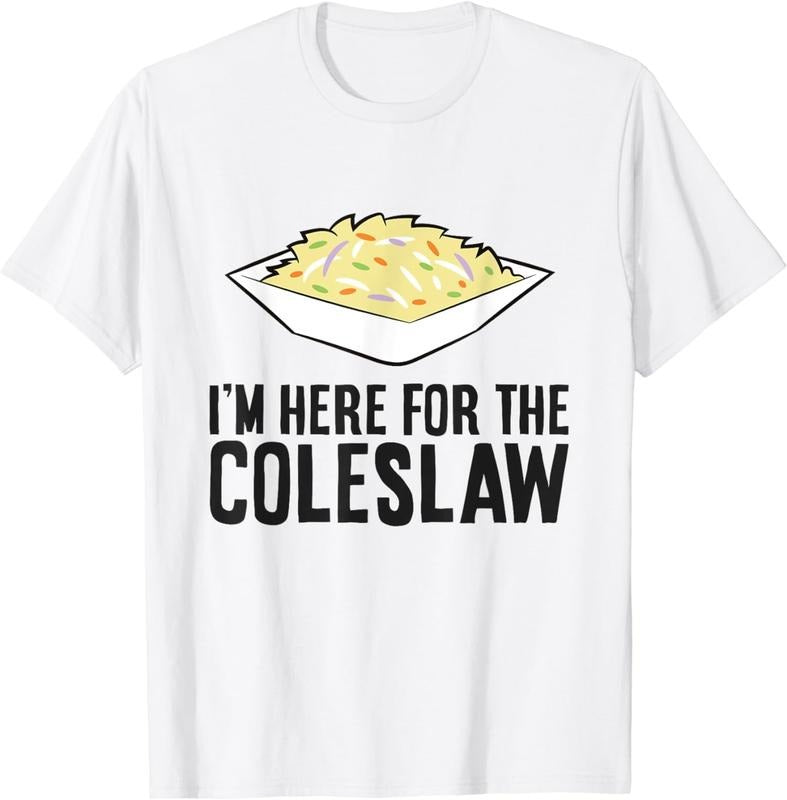 [100% Cotton]Coleslaw Cabbage Lover I'm Here For The Coleslaw T-Shirt Hoodie, Sweatshirt | RetroVerseTees.com