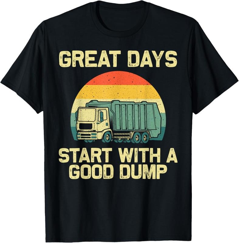 100% Cotton Cool Garbage Truck For Men Boys Trash Waste Management T-Shirt Hoodie, Sweatshirt | RetroVerseTees.com