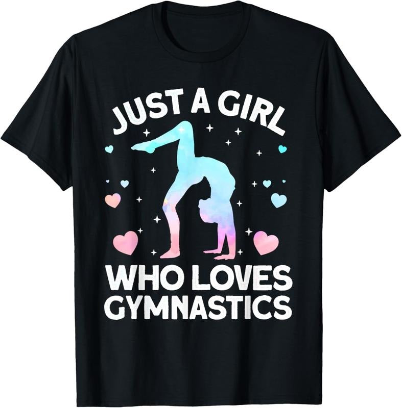 100% Cotton Cool Gymnastics Art For Women Girls Gymnastics Gymnast T-Shirt Hoodie, Sweatshirt | RetroVerseTees.com