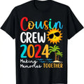 [100% Cotton]Cousin crew 2024 Summer Vacation Beach Family Trips Matching T-Shirt Hoodie, Sweatshirt | RetroVerseTees.com