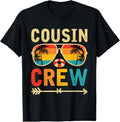 100% Cotton Cousin crew 2025 Summer Vacation Beach Family Trips Matching T-Shirt Hoodie, Sweatshirt | RetroVerseTees.com
