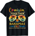 100% Cotton Cruisin Together Bahamas 2025 Trip Vacation Family Squad T-Shirt Hoodie, Sweatshirt | RetroVerseTees.com