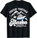 100% Cotton Cruising Alaska Together 2025 Cruise Trip Vacation Matching T-Shirt Hoodie, Sweatshirt | RetroVerseTees.com