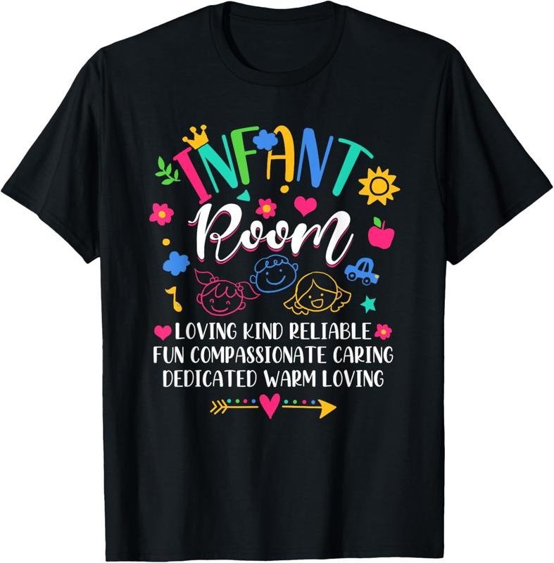 100% Cotton Daycare Provider Loving Kind Reliable Infant Room Teacher T-Shirt Hoodie, Sweatshirt | RetroVerseTees.com